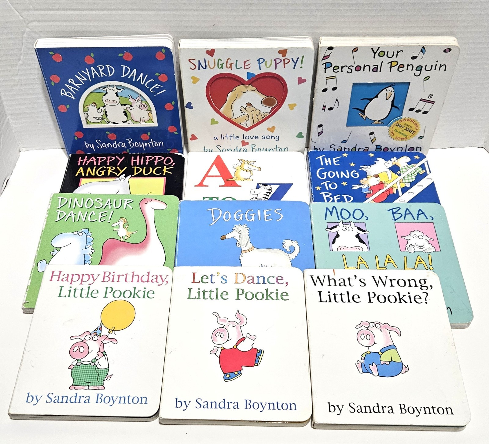 Lot of 12 Sandra Boynton Baby/Toddler Board Books Dinosaur Dance Doggies