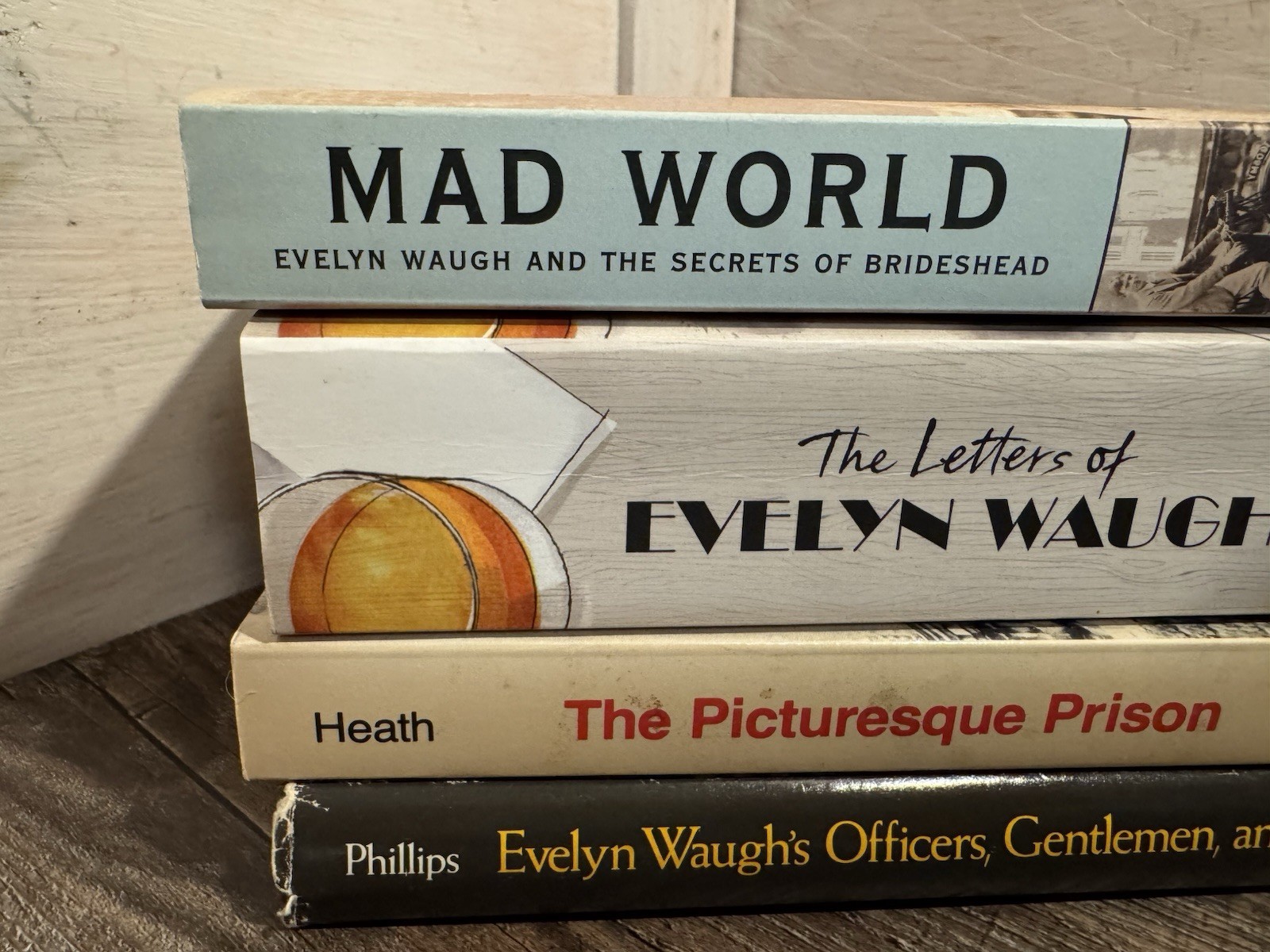 Lots Of 4 Books About Evelyn Waugh The Picturesque Prison The Letters, Mad World