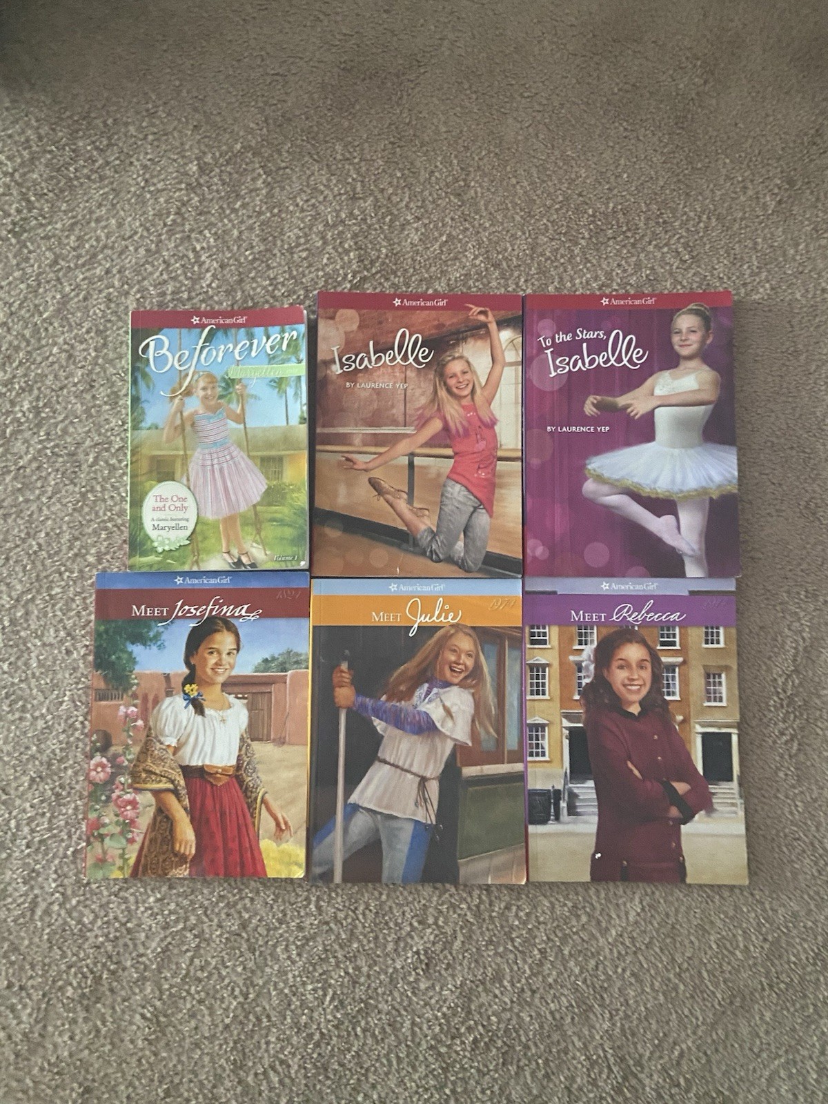 Lot Of Six Various American Girl Books
