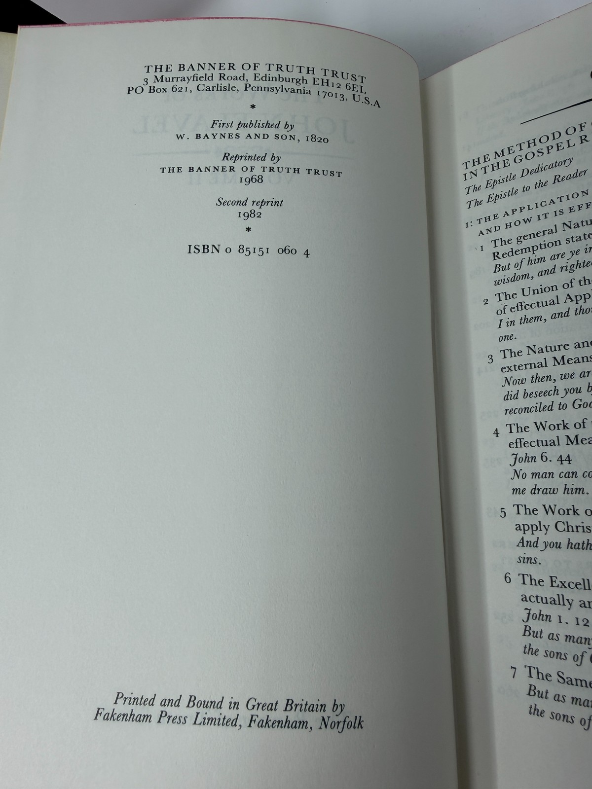 The Works of John Flavel Complete 6 Volume Set Banner of Truth 1982 Reprint HC