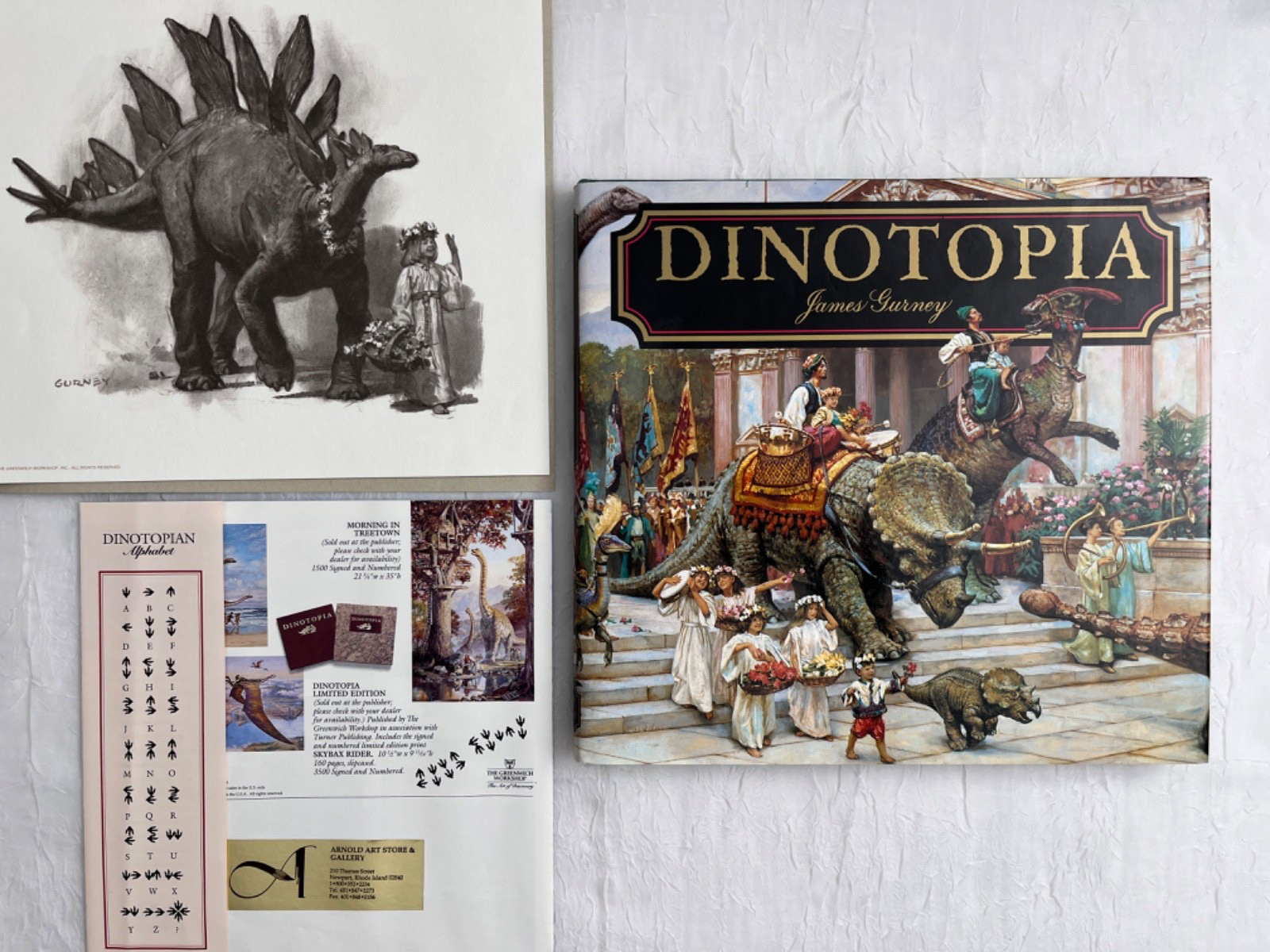 First Edition + Extras- Dinotopia by James Gurney – 1992 Collector’s HC Book