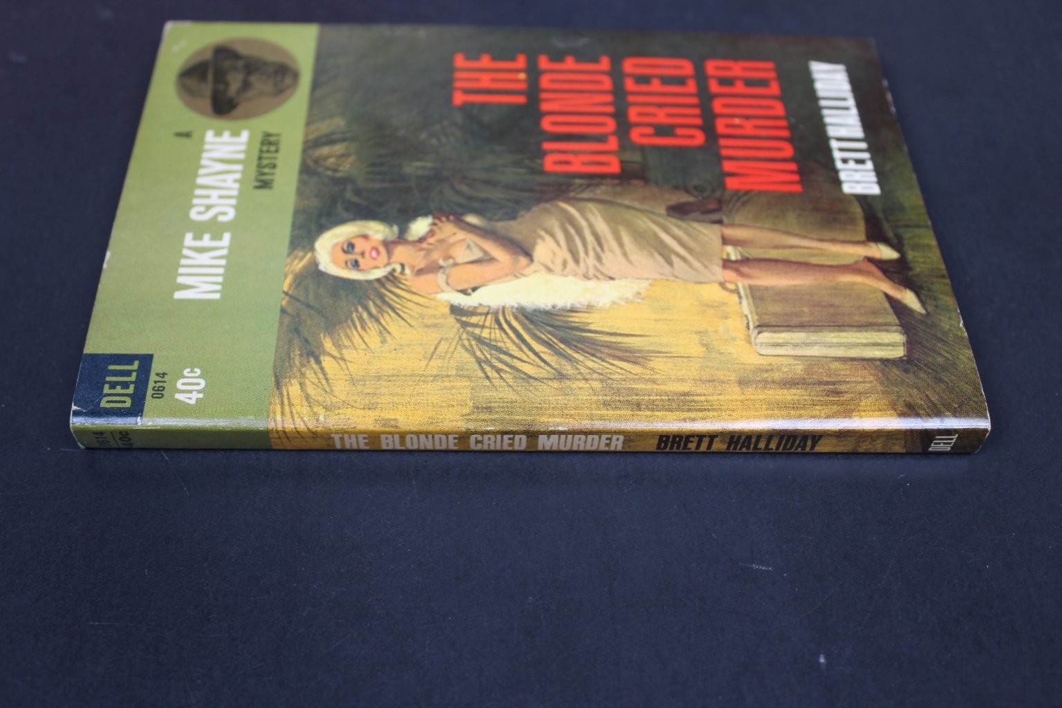 The Blonde Cried Murder Brett Halliday 1963 Mike Shayne Mystery Dell Pulp PB