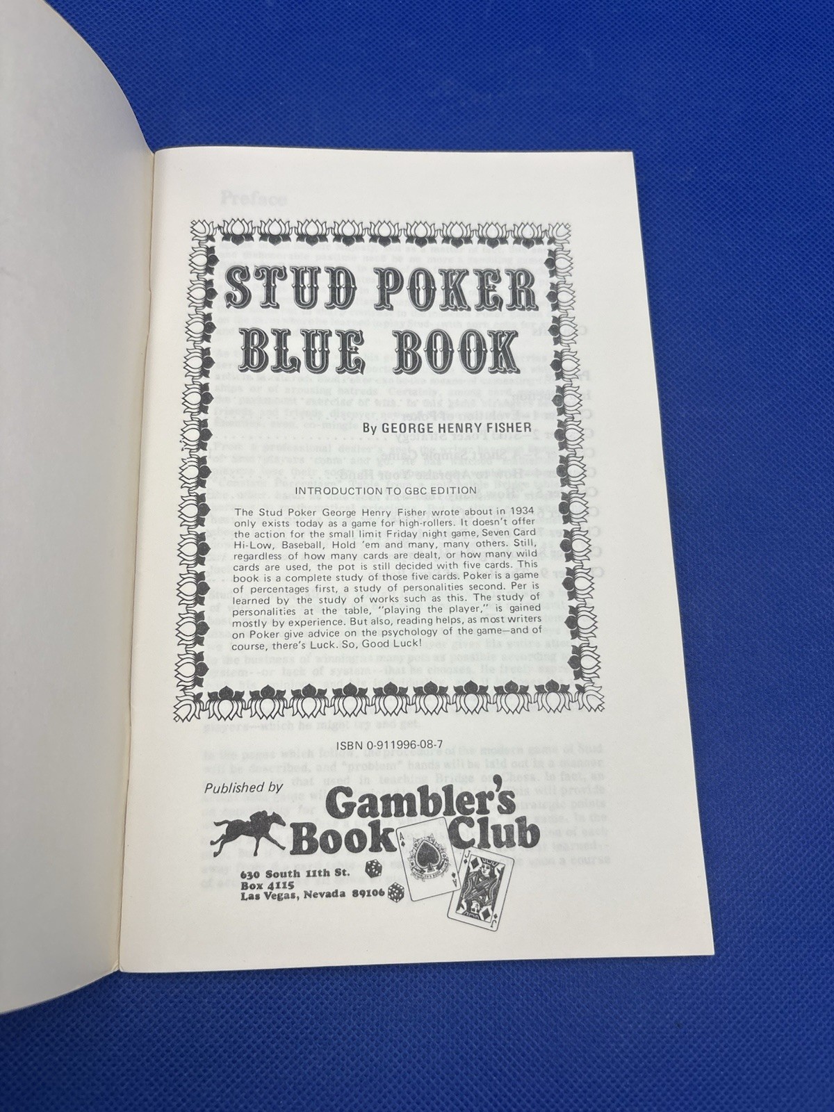 Vintage Rare 7 Card Stud Poker Casino Gambling Paperbacks, 5 Book Lot