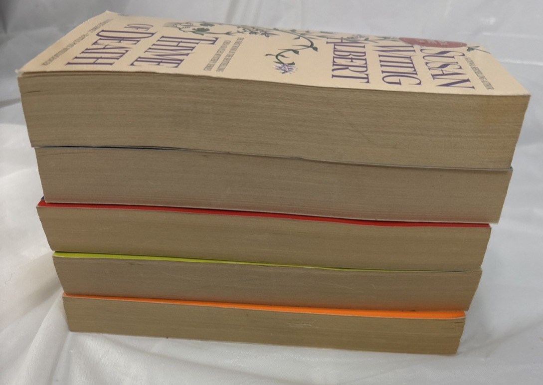 Susan Wittig Albert, lot of 5, National Bestselling Author, a unique series