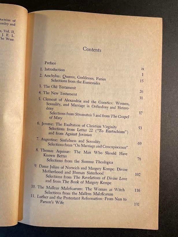 Women and Religion by Clark and Richardson. 1977. 296 pages.