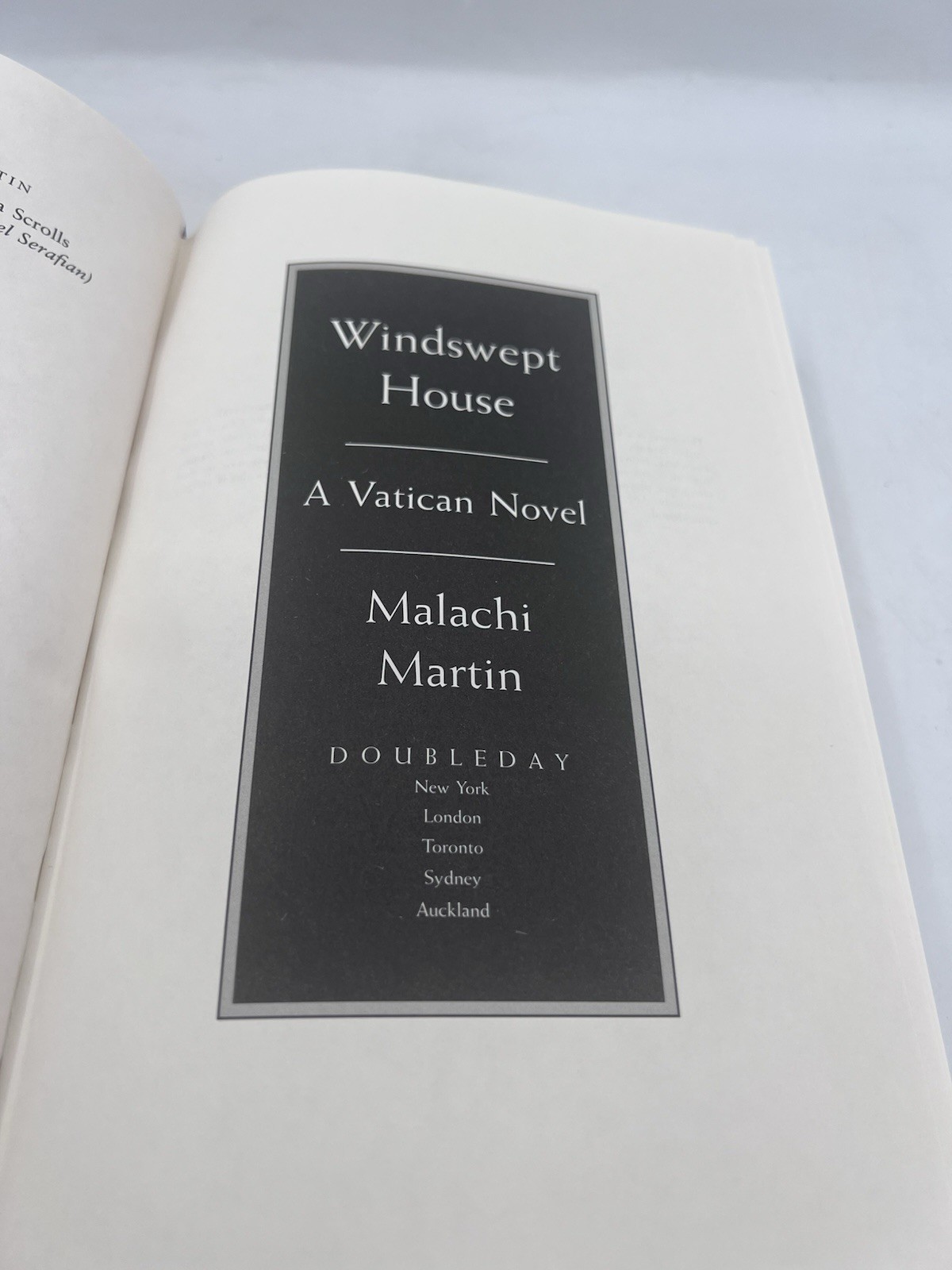 Windswept House by Malachi Martin (TRUE 1st Print) 1st Print Malachi’s Last Book
