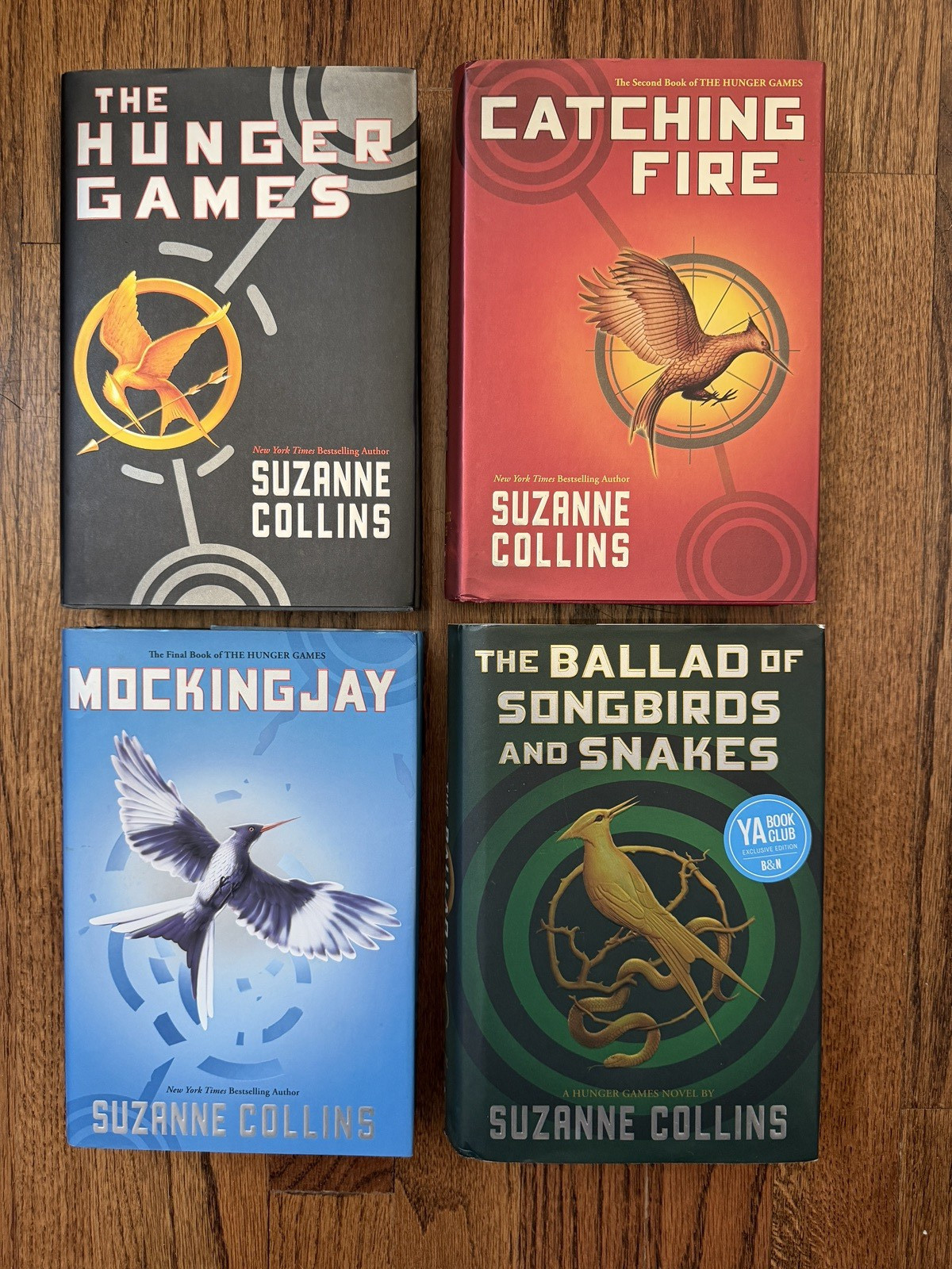 HUNGER GAMES 4-Book Hardcover Set (HG Catching Fire Mockingjay Ballad Snakes)