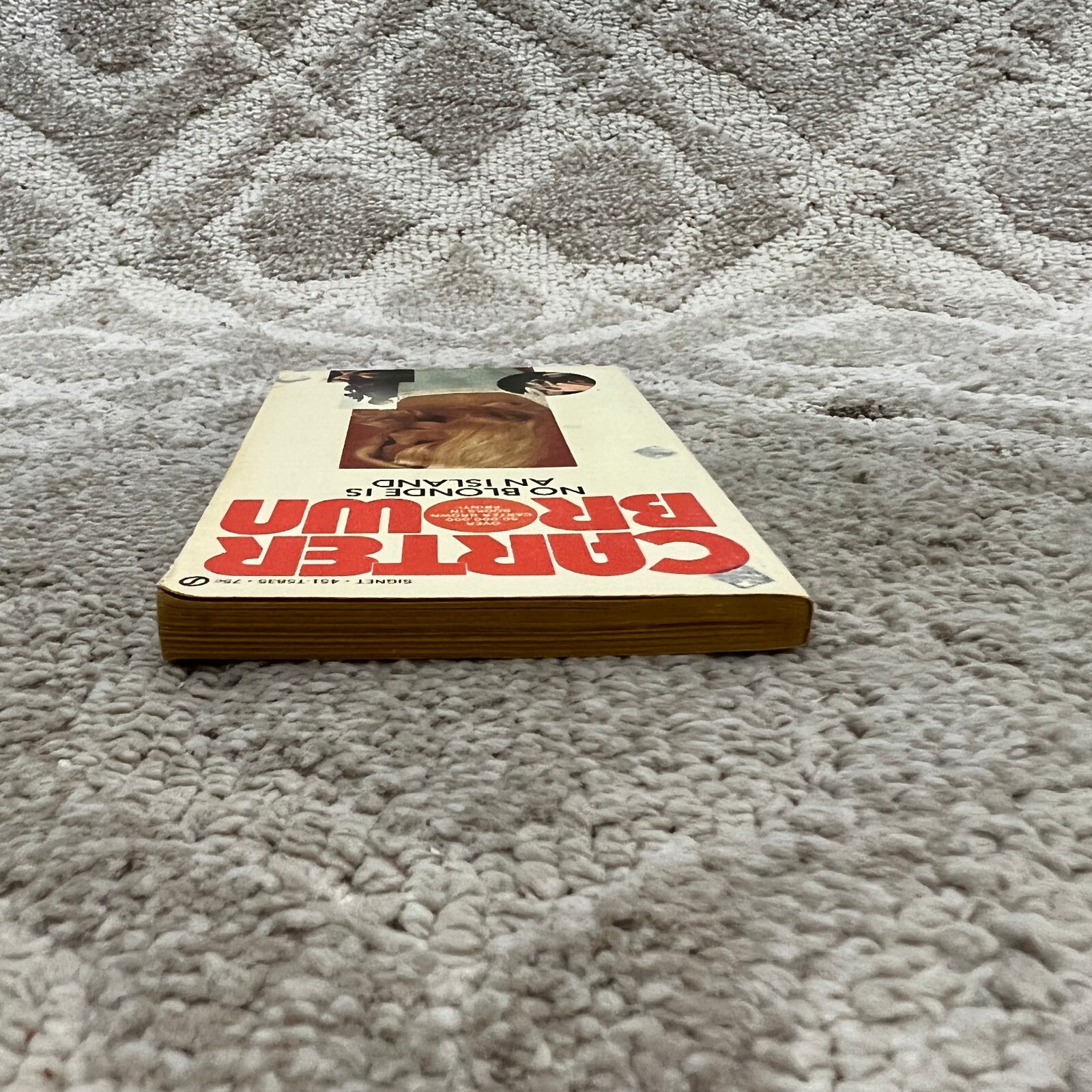 No Blonde is An Island Mystery Paperback Book by Carter Brown Suspense 1965