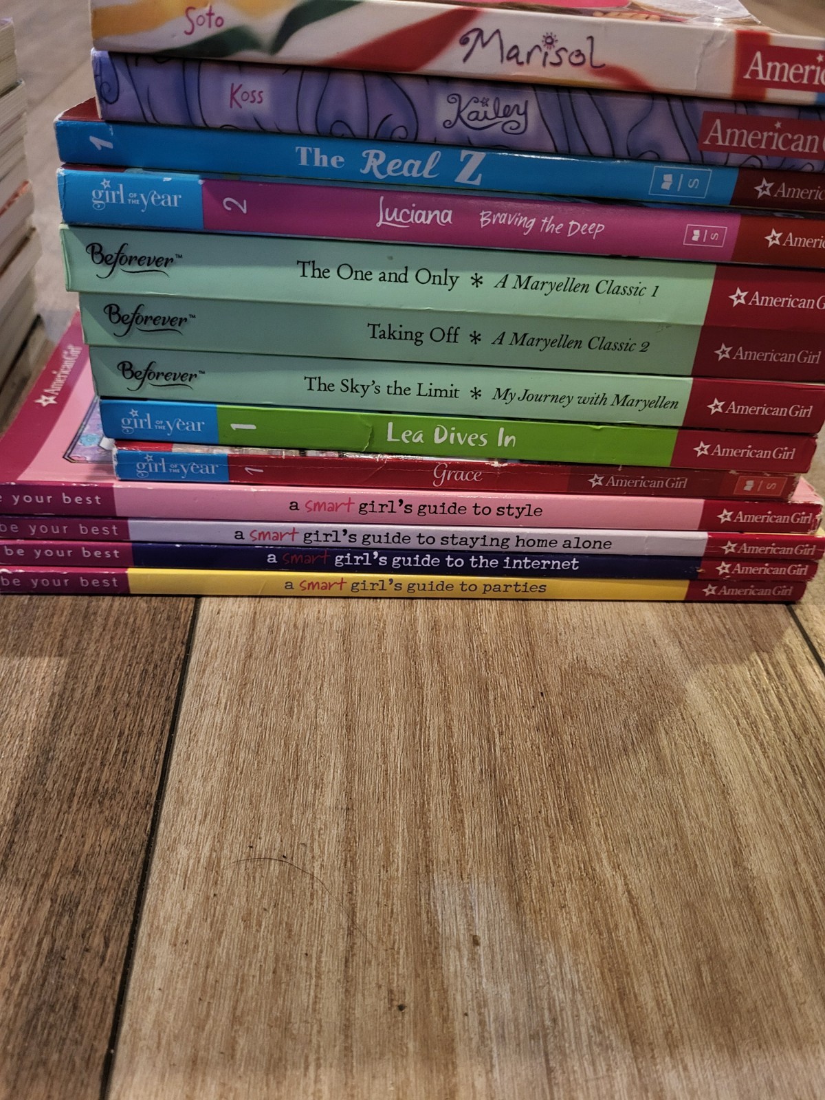 Lot Of 37 Various American Girl Books Beforever Kristen Molly Saige And More