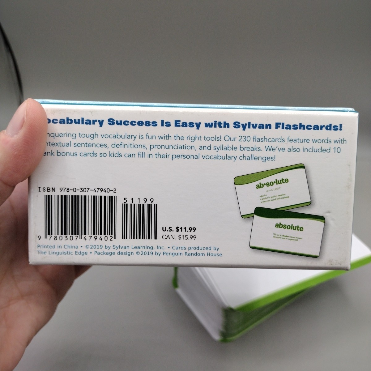 Sylvan Learning Grade 3 Vocabulary Flashcards 240 Cards for Improving Vocab