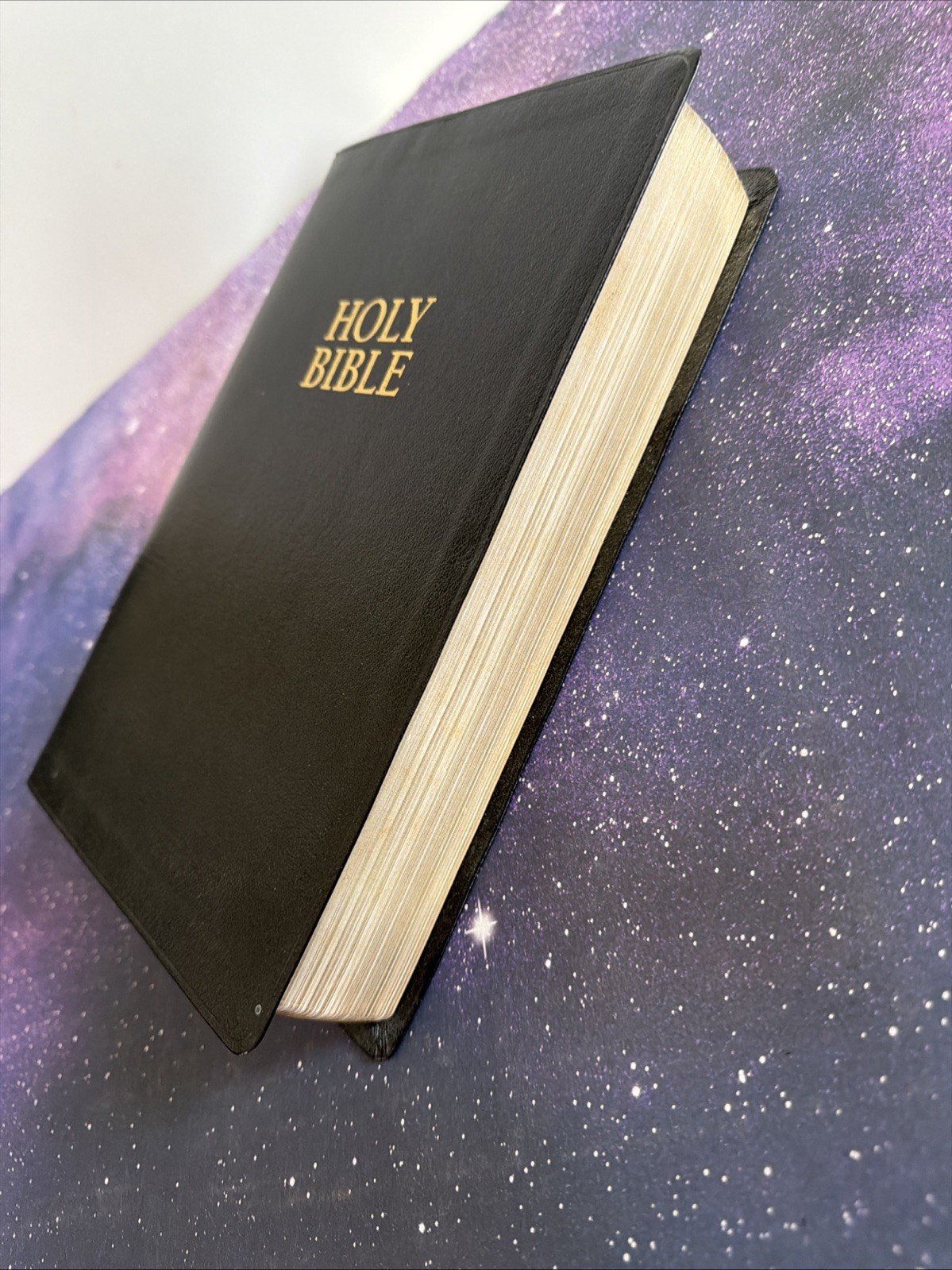 The New Open Bible KJV Large Print Edition Nelson 1665 Black Leather