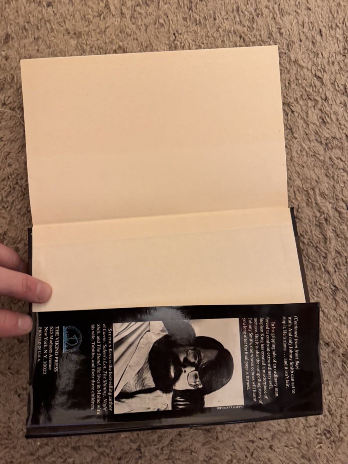 Stephen King The Dead Zone  Viking Press HARDCOVER – excellent condition