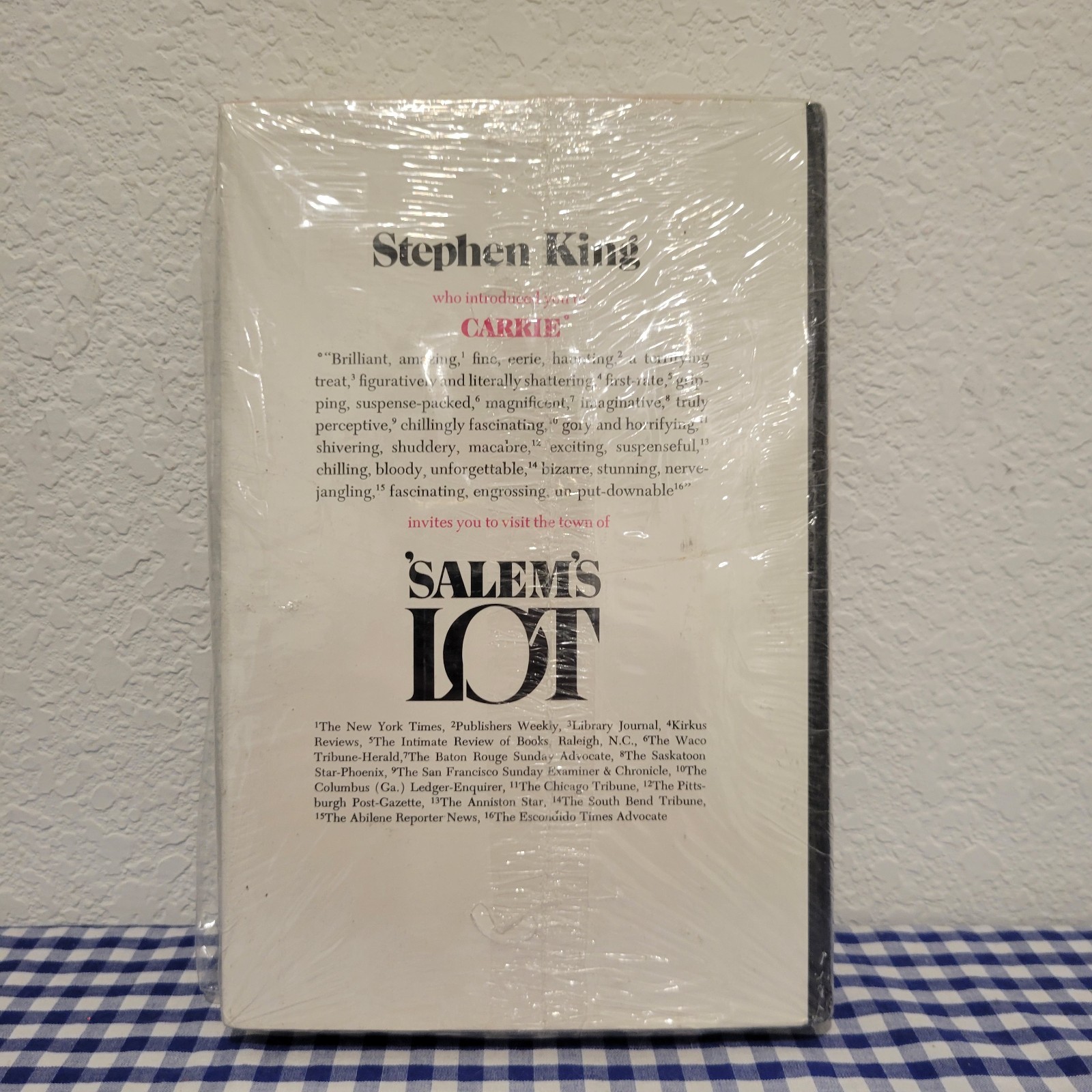 Salem’s Lot by Stephen King (1975, Hardcover)