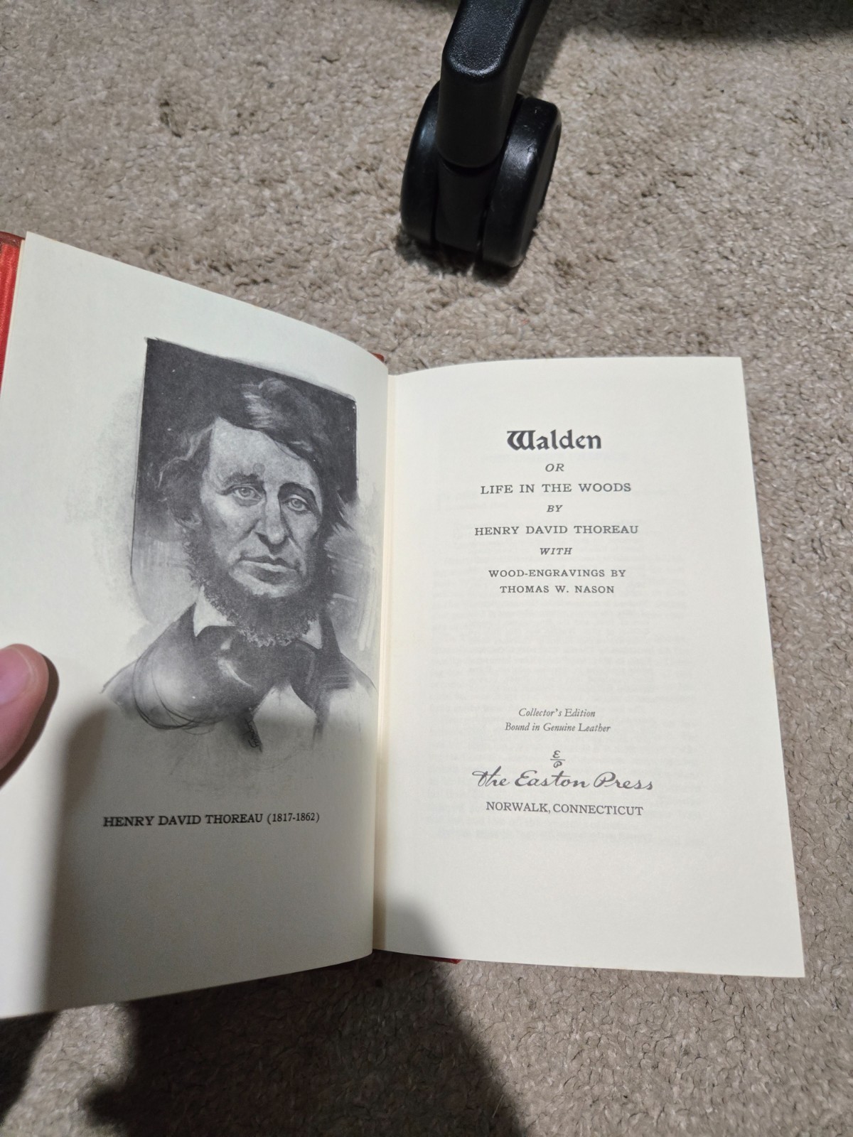 Walden by Thoreau 1981 The Easton Press Collector’s Edition Leather Bound