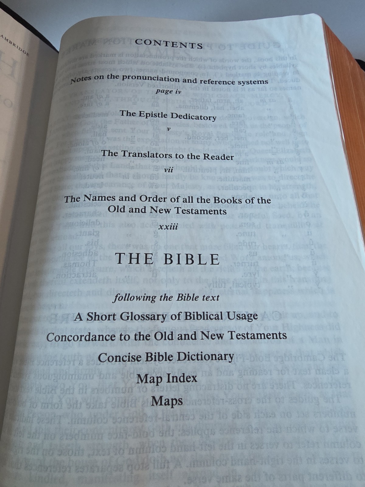 Cambridge KJV Reference Bible Genuine Black Calfskin Leather CD267 In Box