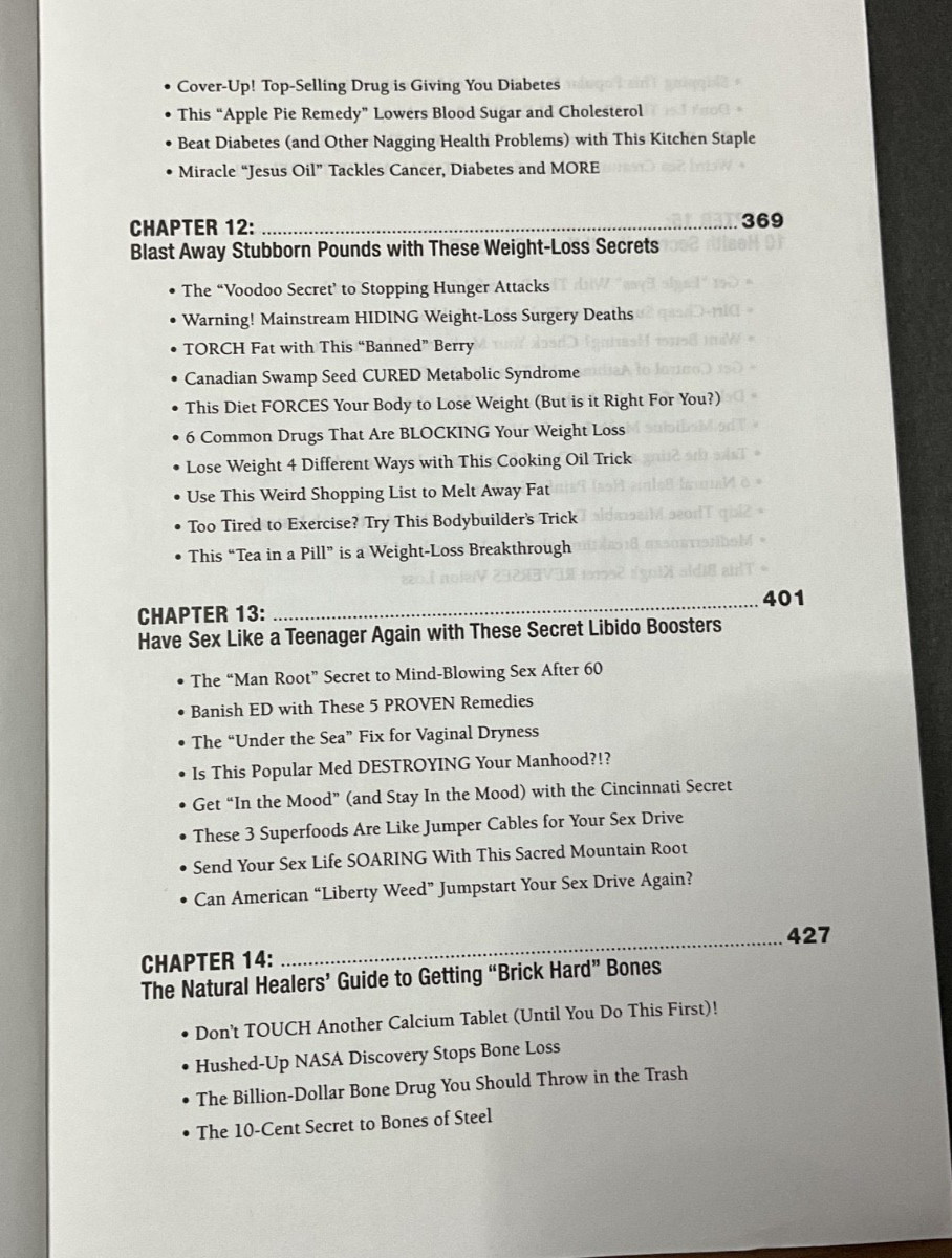 UNCENSORED HEALTH Book called-25 Forbidden Cures You Can Have Today- Book, #392