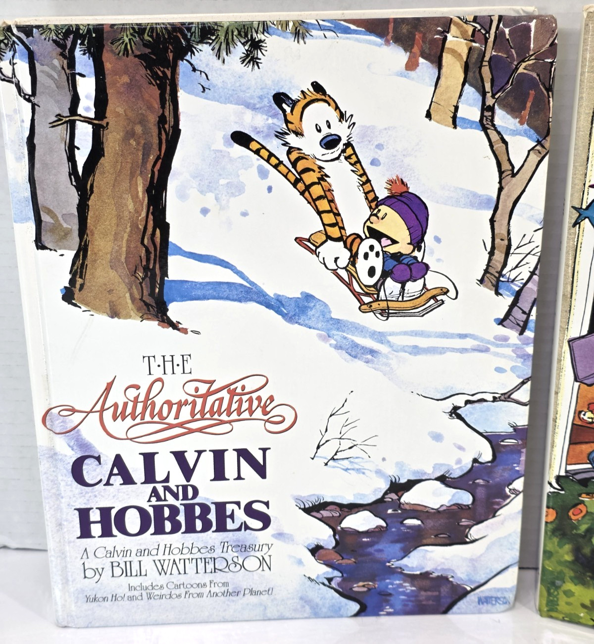 Lot of 2 Calvin and Hobbes Hardcover Books Bill Watterson