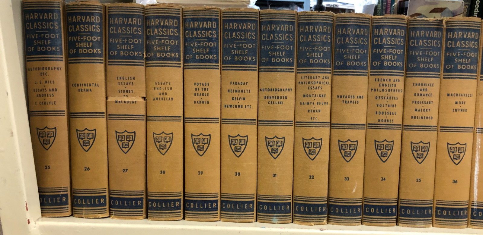 Harvard Classics, Five-Foot Shelf Of Books, 1937, 1938, 52 volumes, EB-3
