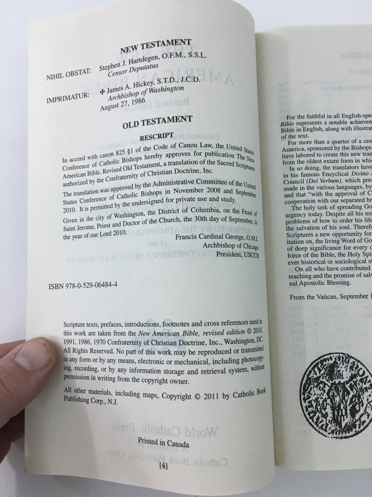 The New American Bible – World Catholic Press (1990, Paperback)