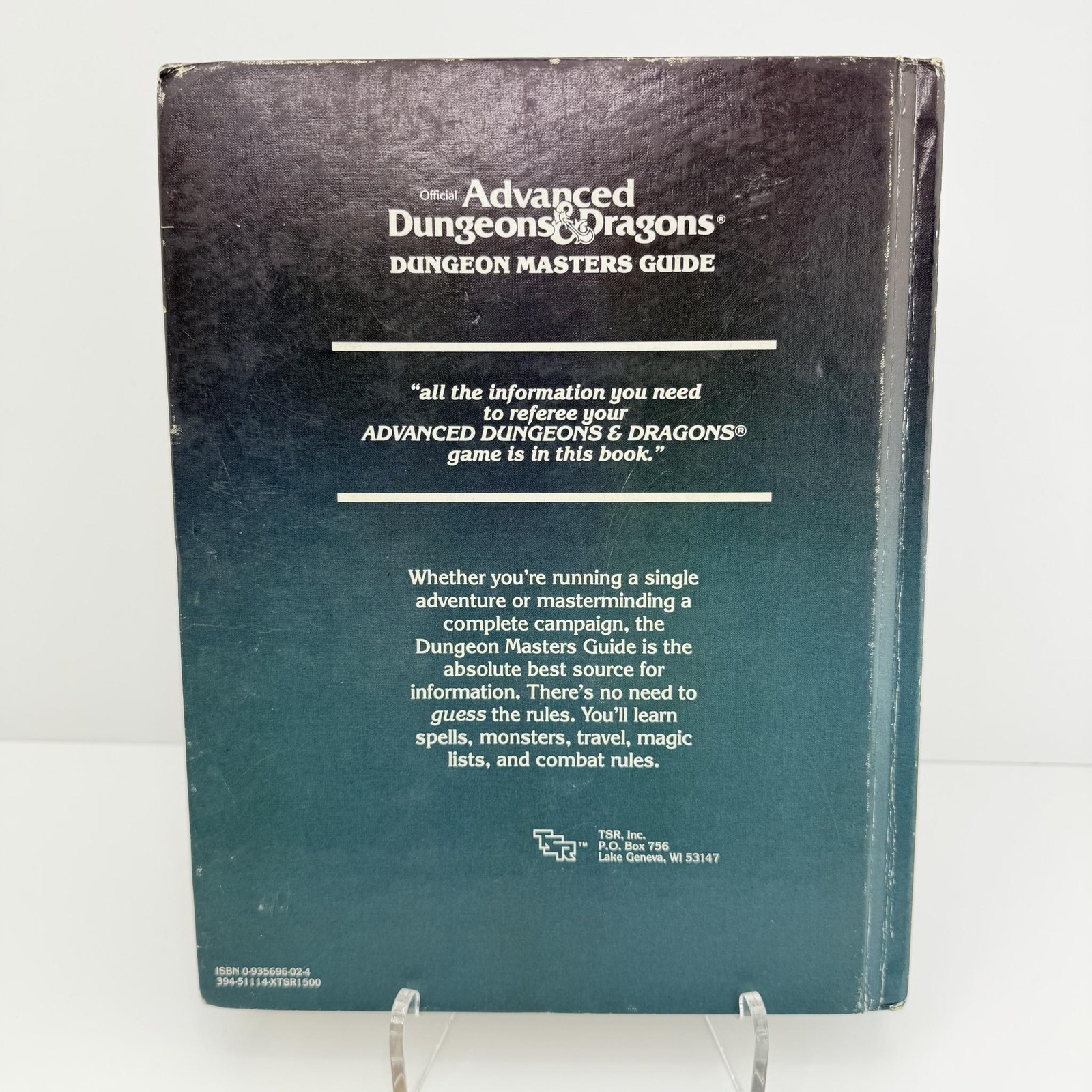 TSR Advanced Dungeons & Dragons Dungeon Masters Guide Gary Gygax 1979 Hardcover