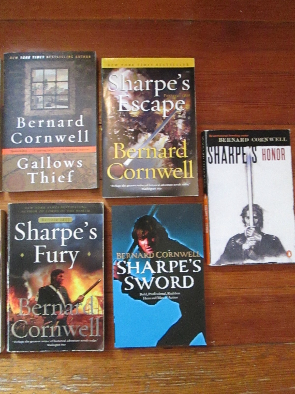 BERNARD CORNWELL Book Lot Sharpe’s Series Fury Eagle Honor Enemy Fort Copperhead