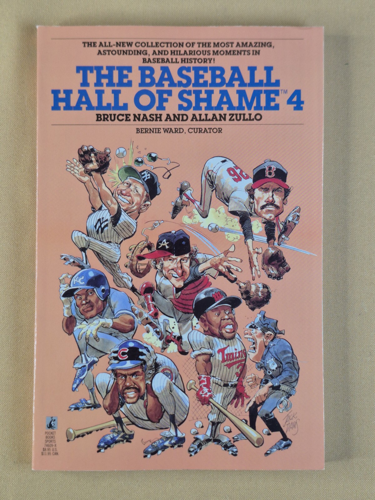 4 Books – NO CREASES – The Baseball Hall of Shame 1, 2, 3, 4 Pocket Books Trade