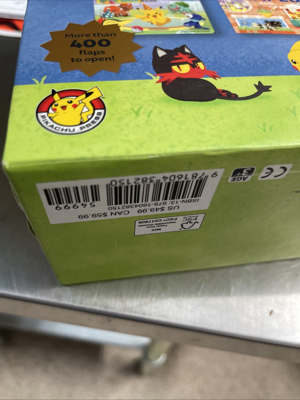 Pokémon Primers: 4 Book Box Set Collection Colors,ABC,123,Shapes