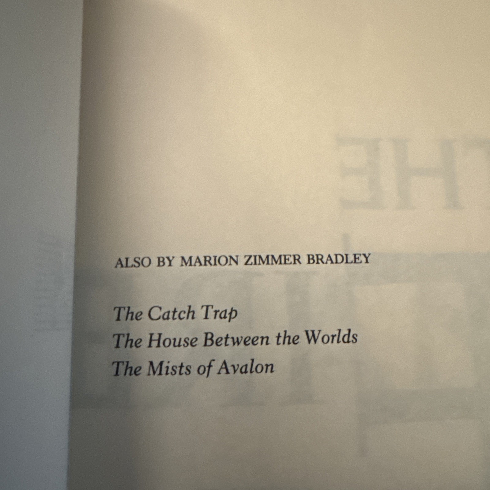 The FIREBRAND by Marion Zimmer Bradley 1987 First Edition Hardcover
