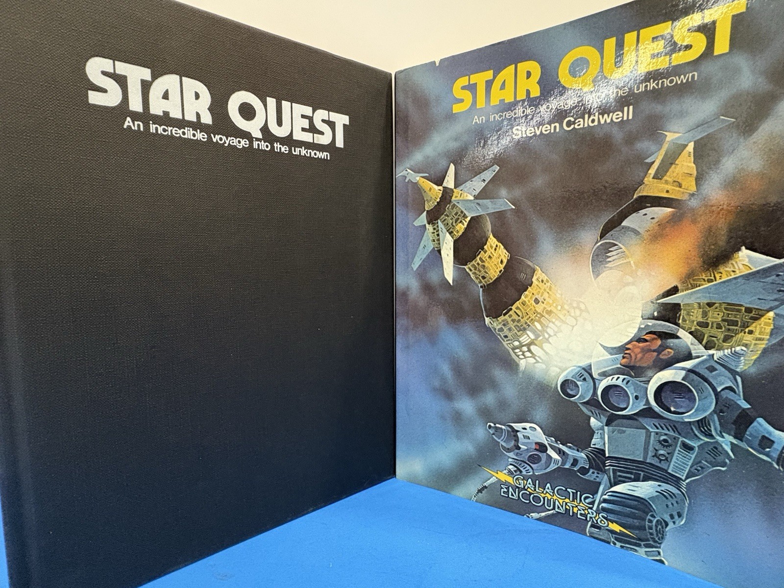 VTG Star Quest Galactic Encounters Steven Caldwell 1980s Sci-Fi Art Hardcover DJ