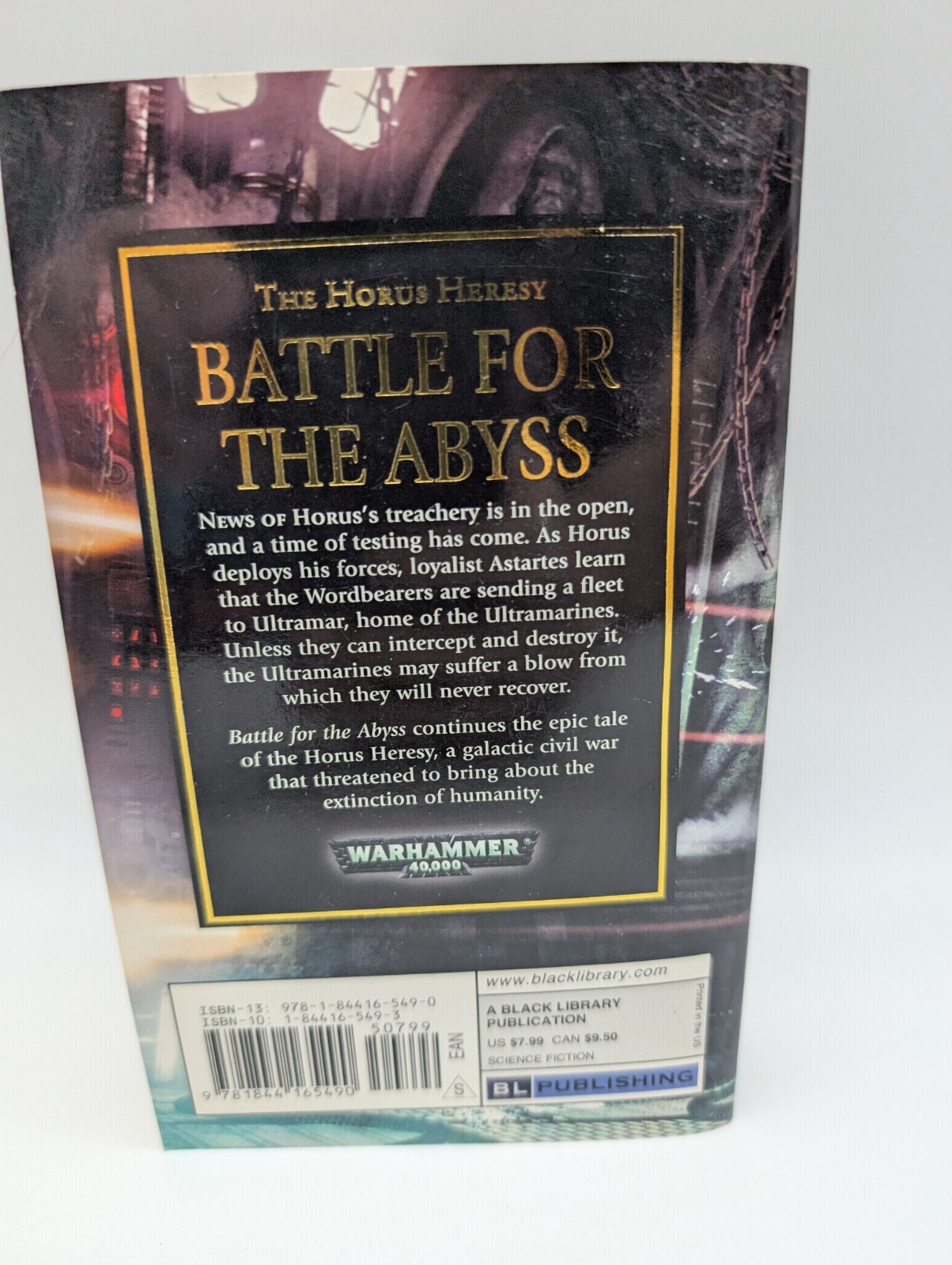 Warhammer Horus Heresy: Battle for the Abyss by Ben Counter (BL, MMPB, 2008) VG