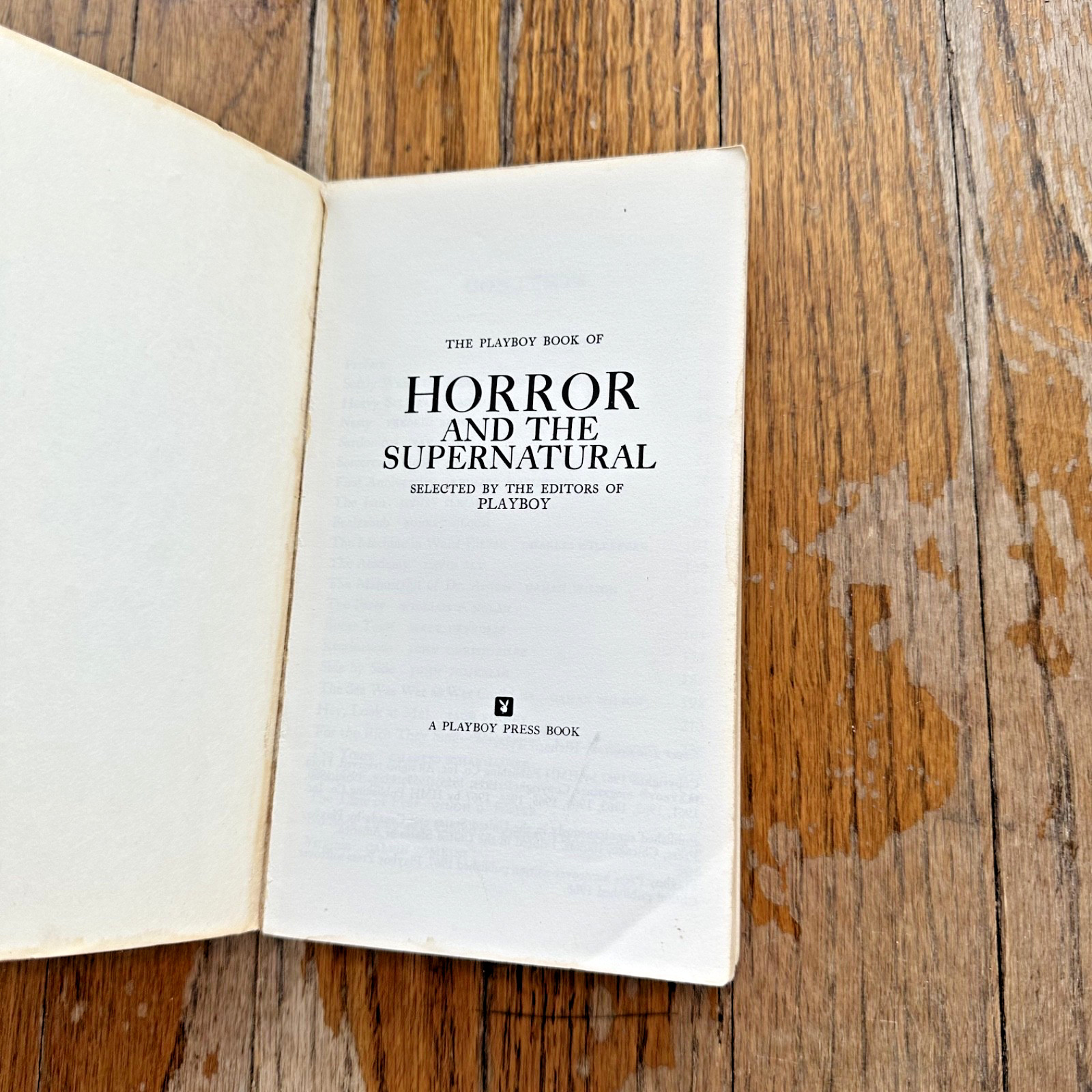 PLAYBOY Book HORROR SUPERNATURAL Bradbury 1st Printing PB 1968