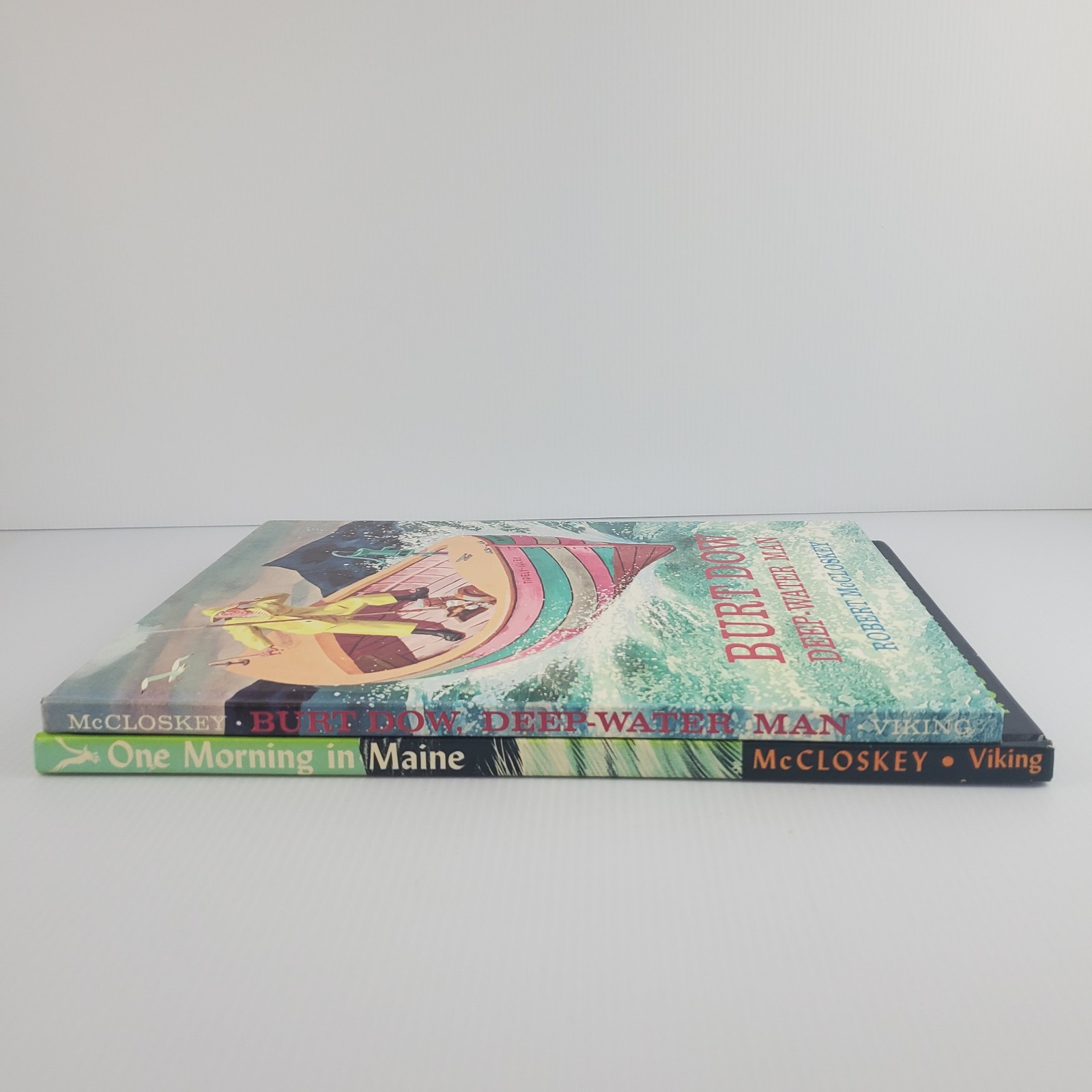 Burt Dow Deep Water Man & One Morning in Maine by Robert McCloskey Hardcover