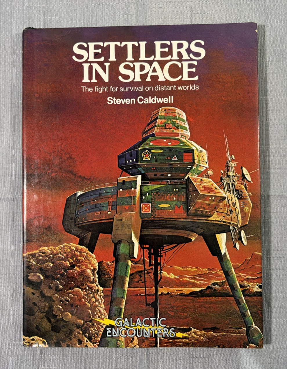 Settlers in Space by Steven Caldwell 1980 First English Edition Hardcover Sci-Fi