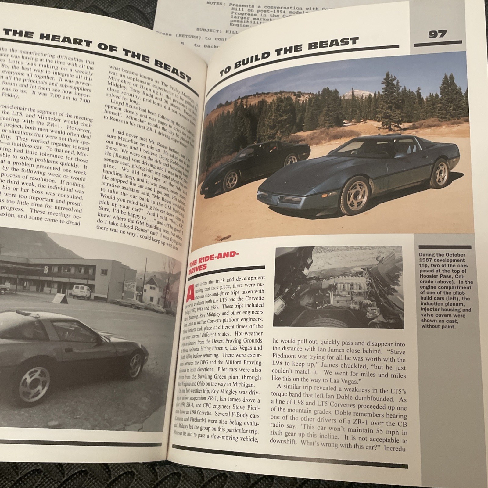 The Heart of the Beast History of the LT5 V8 & ZR-1 Corvette by Anthony Young HC