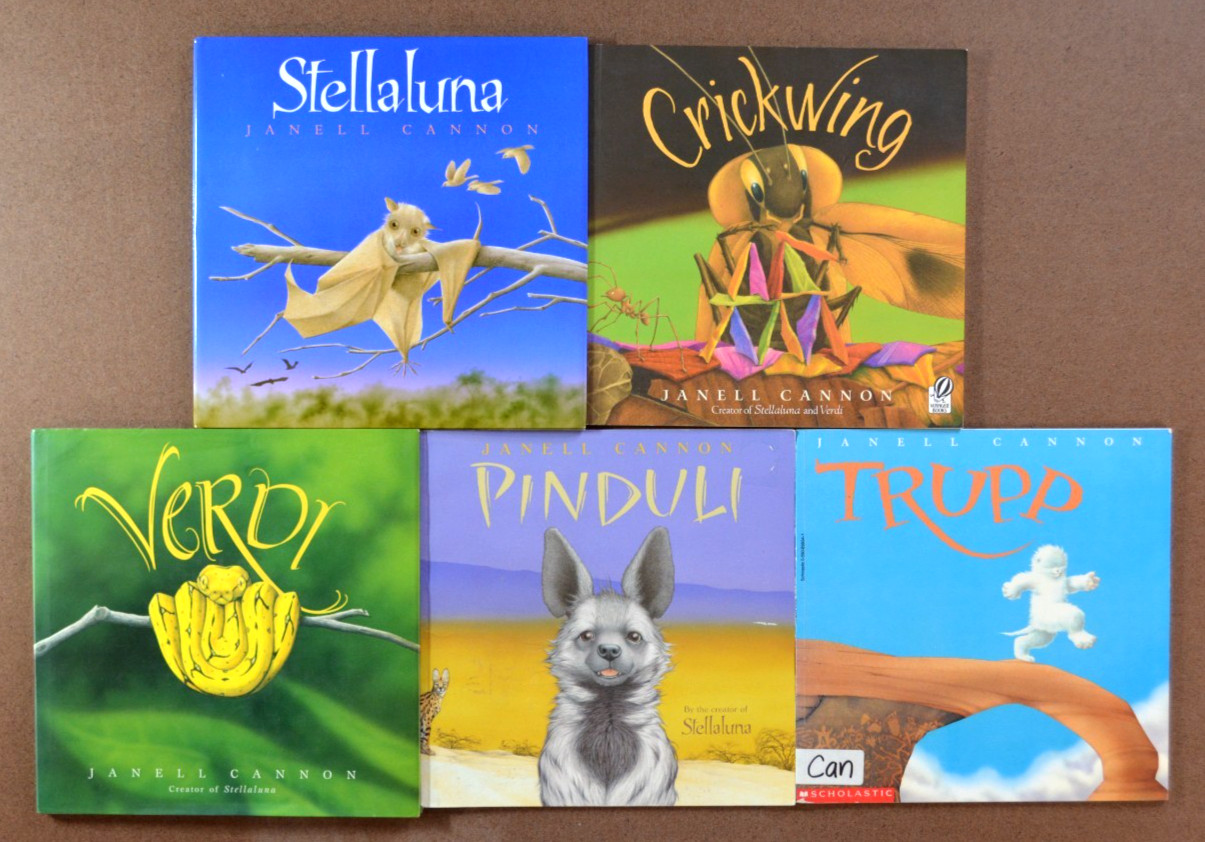 Lot 5 STELLALUNA Crickwing VERDI Pinduli by Janell Cannon Picture Books L4