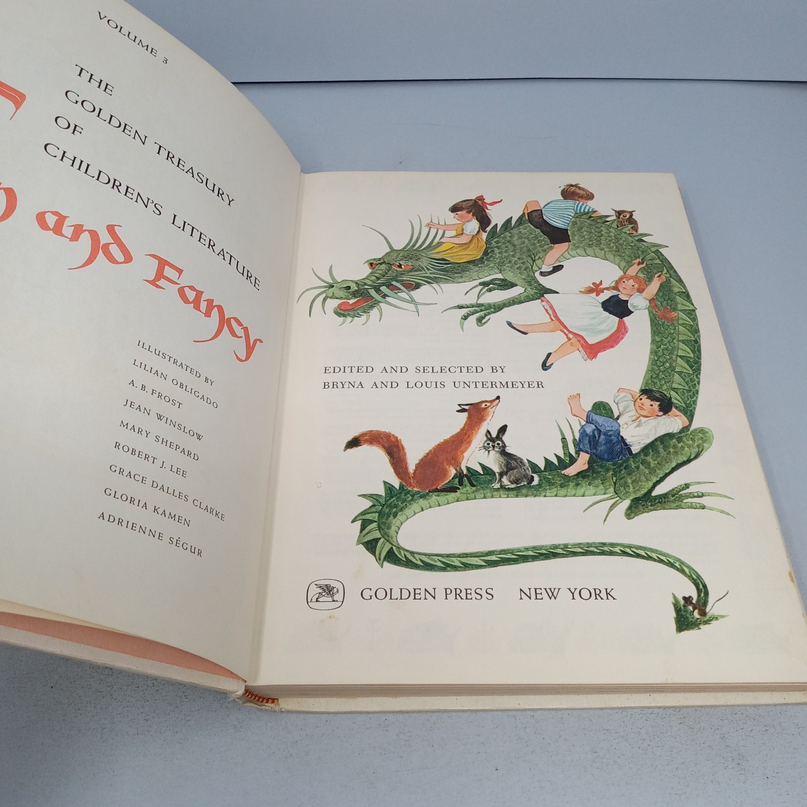 Fun And Fancy: 1958 Golden Press Hardcover by Bryna and Louis Untermeyer