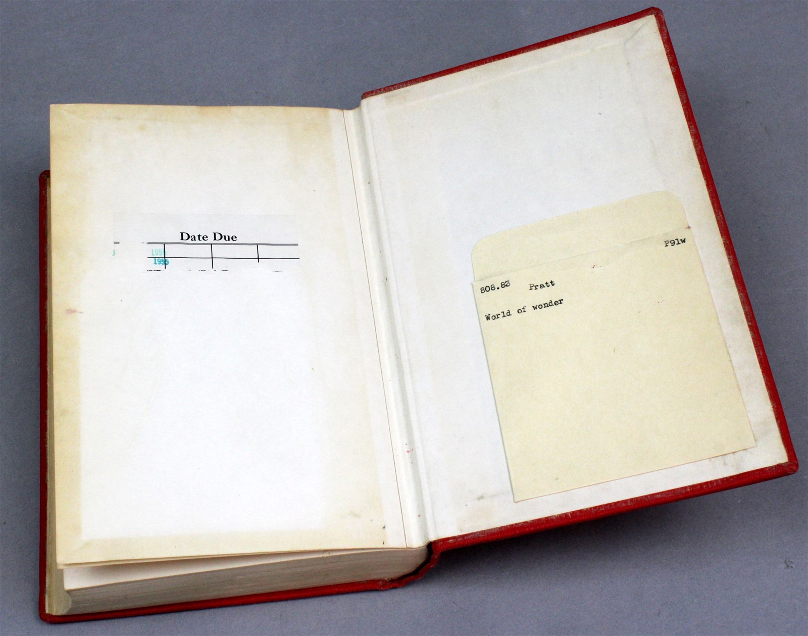 1951 World of Wonder Intro to Imaginative Literature Ed Fletcher Pratt Hardcover