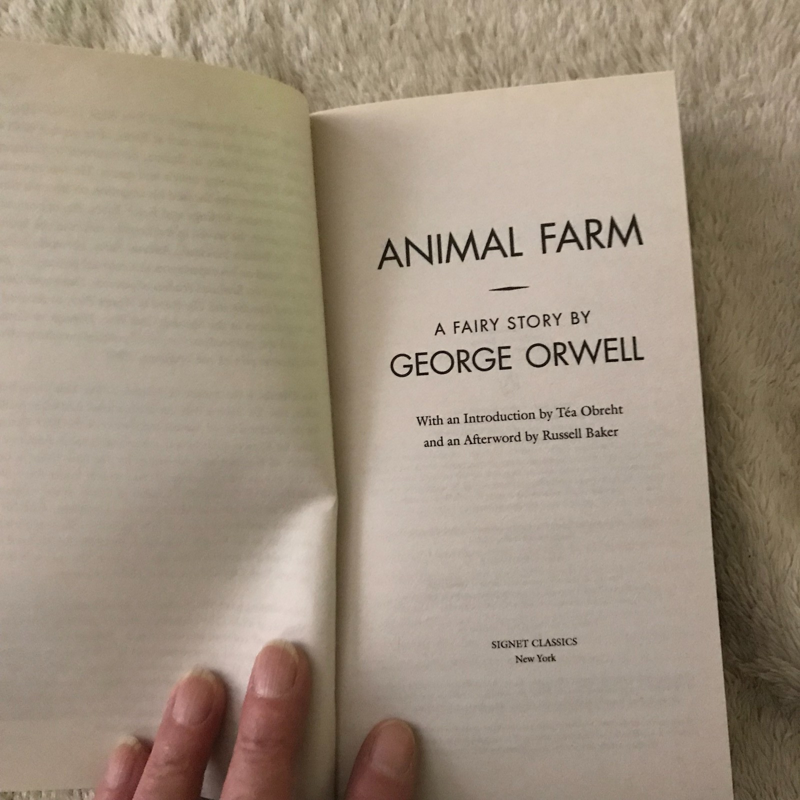 75TH Anniversary Paperback Book Animal Farm George Orwel Published by Berkley