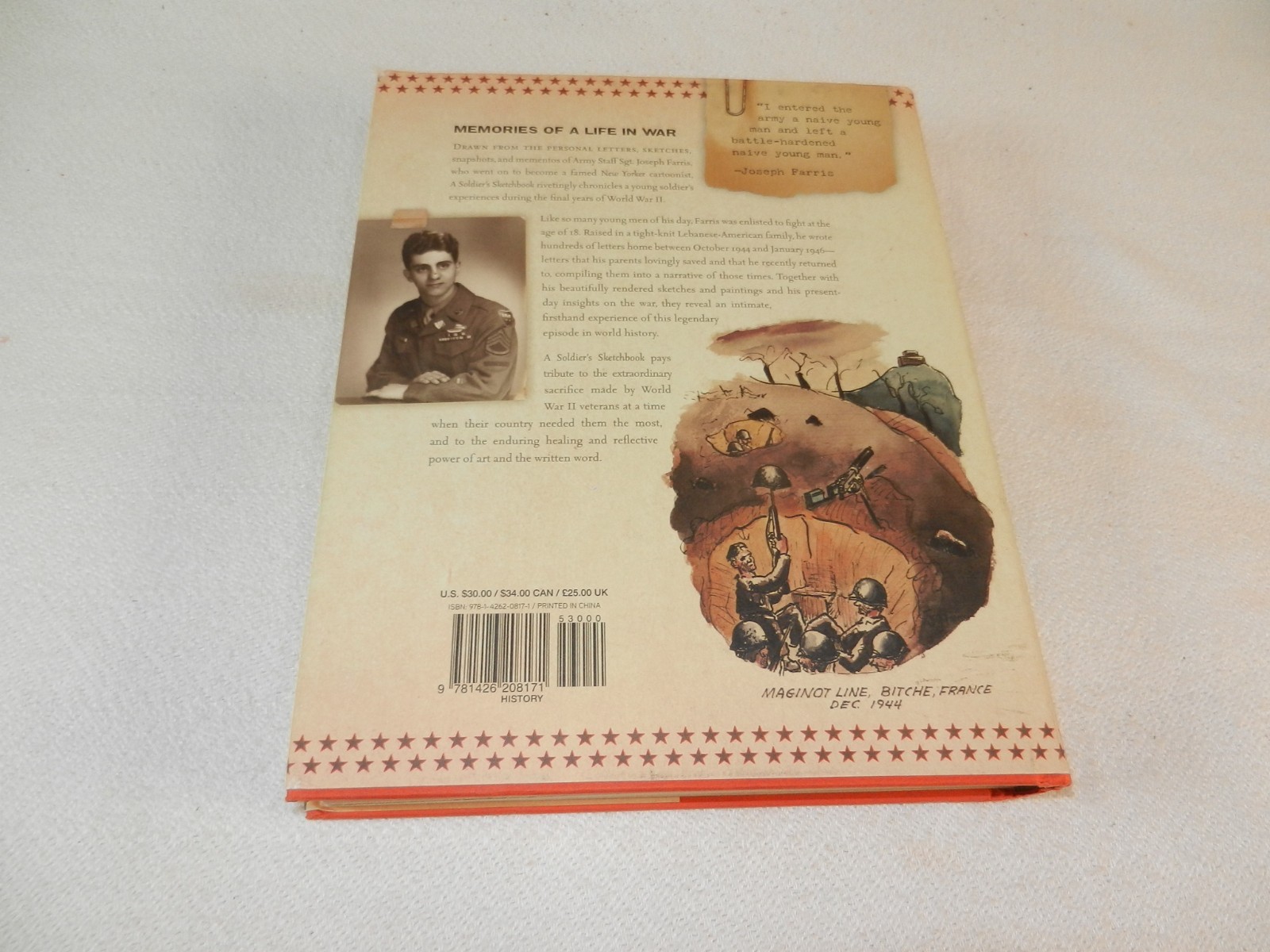 WW II 100th Division 398th Infantry GI Infantryman “A SOLDIER’S SKETCHBOOK”