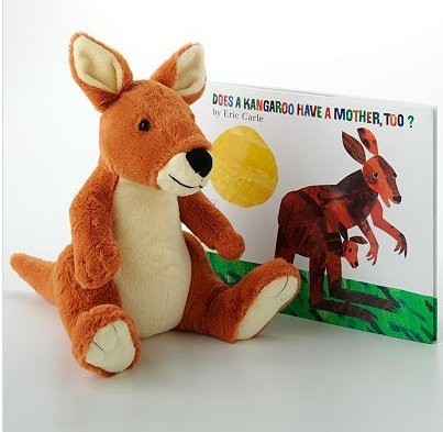 Eric Carle Does a Kangaroo Have a Mother Too? Book & Plush Toy 11″ (Bundle) …