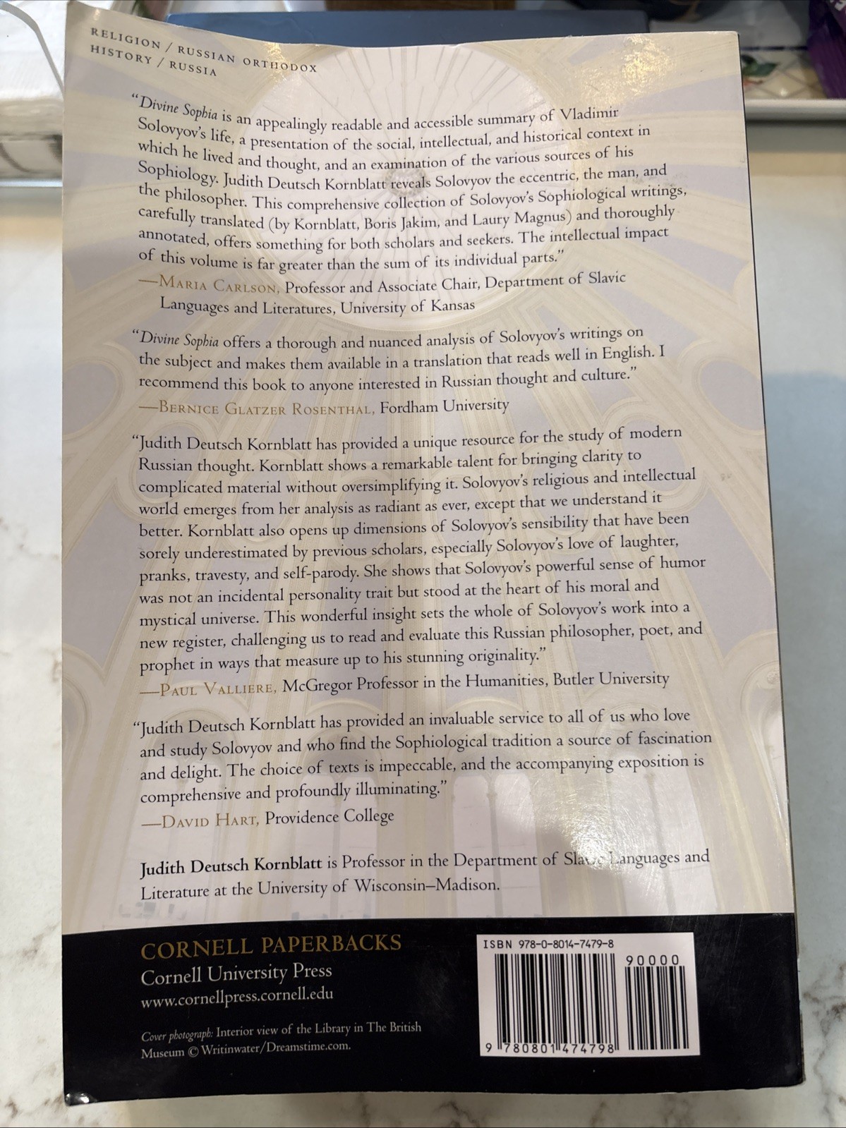 Divine Sophia: The Wisdom Writings of Vladimir Solovyov SC 2009 EUC