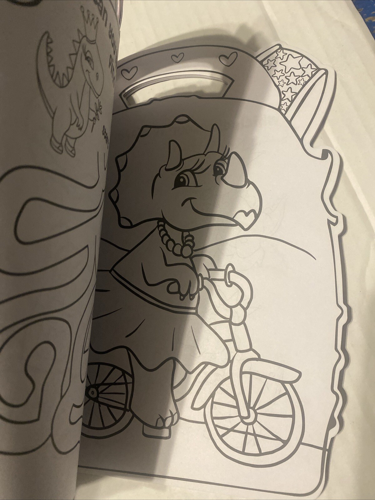 DIVA DINO Backpack Sticker, Activity & Handle AND Coloring Book Fun NEW
