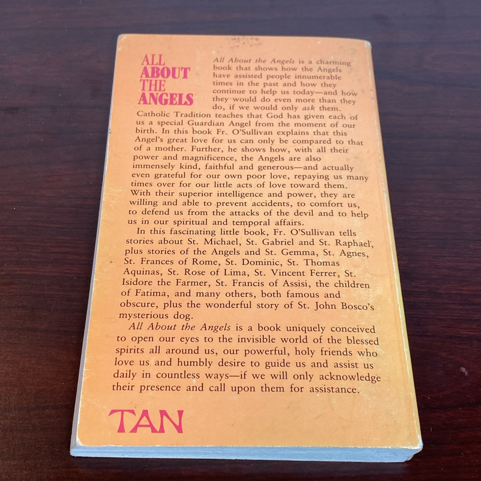 All about the Angels by Paul O’Sullivan (1991, Trade Paperback)