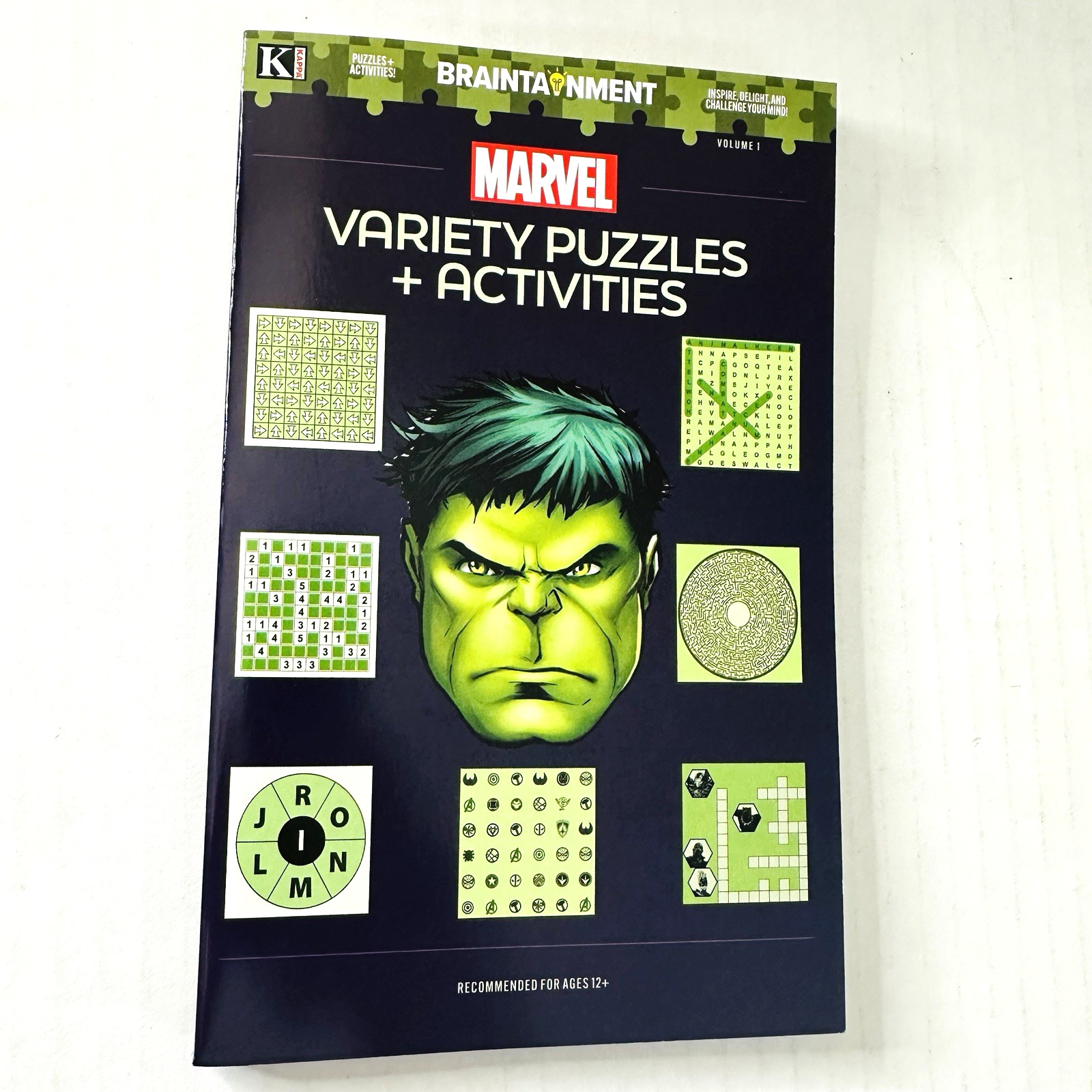 Marvel Hulk Variety Puzzles & Activities Ages 12+ Logic Mazes Match FUN USA NEW!