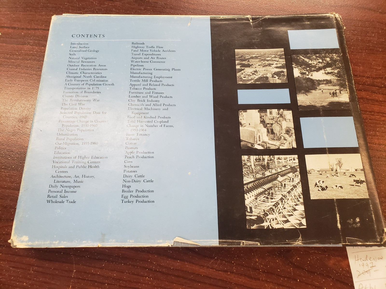 ATLAS of NORTH CAROLINA, by Lonsdale 1967 USED NC Book 158 pages