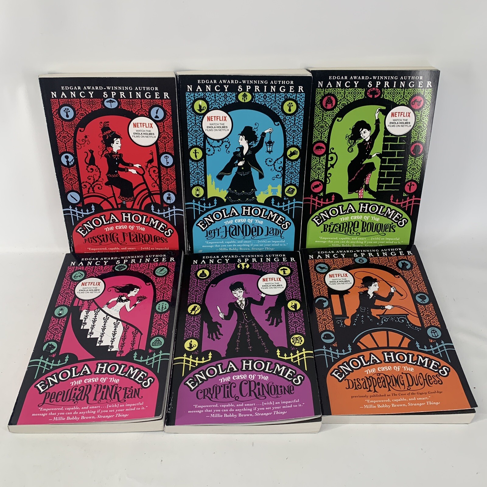 Enola Holmes Nancy Springer Mystery 1-6 Set Series PB Chapter Book Lot of 6