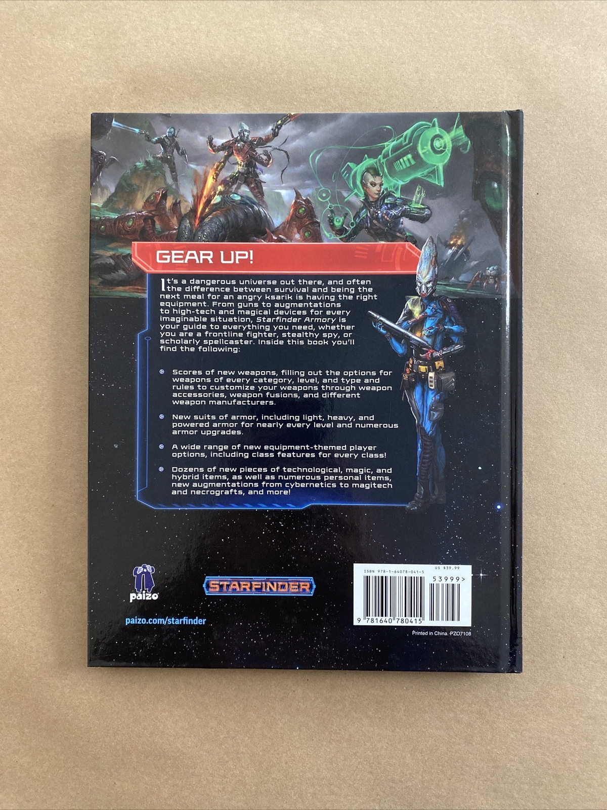 Starfinder RPG : Armory by Paizo Staff (2018, Hardcover)