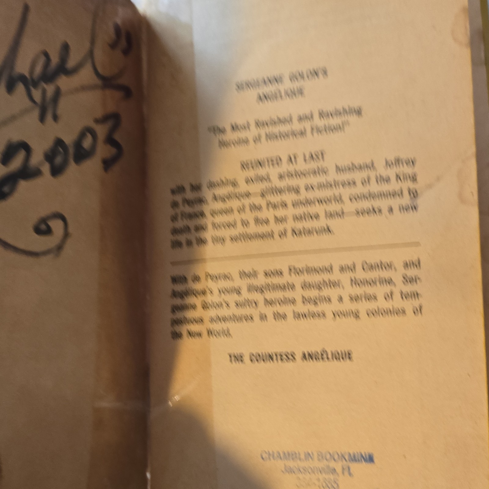 Bantam Books The Countess Angelique Sergeanne Golon Paperback 1968 Translated