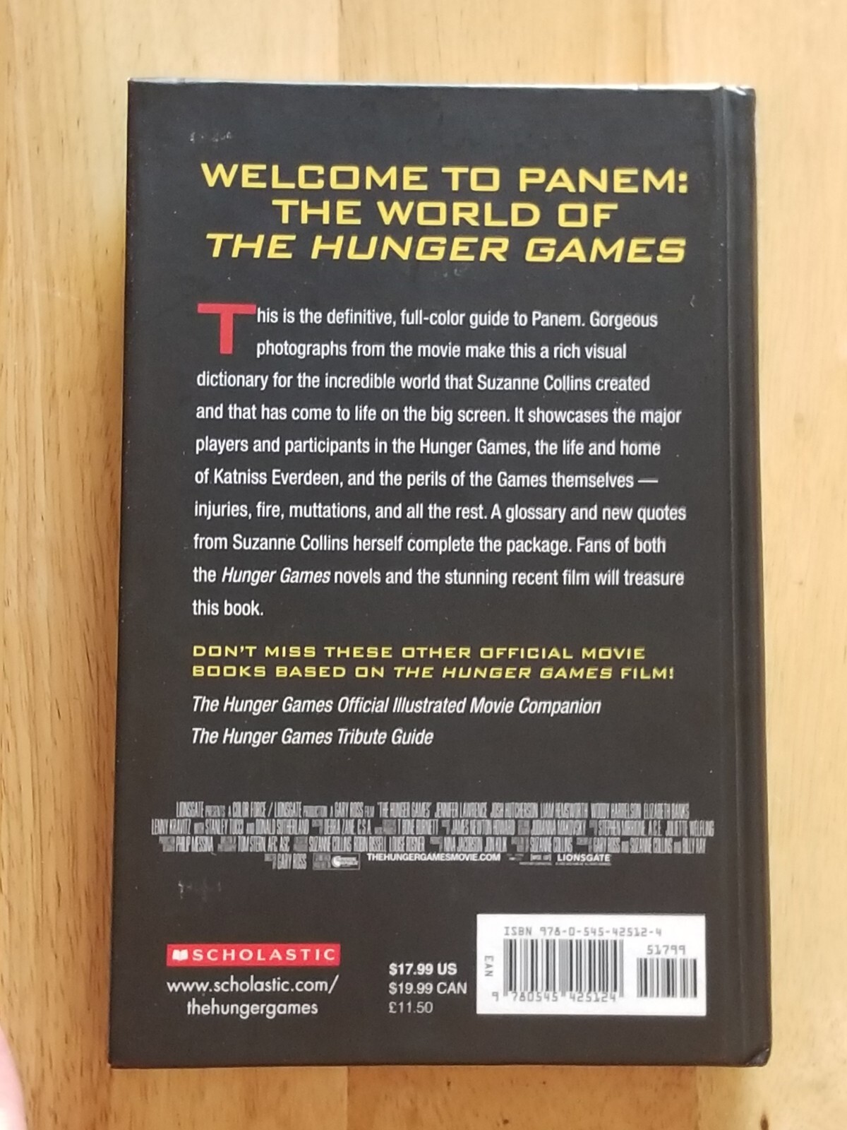 The World Of The Hunger Games, by Kate Egan – Scholastic books – Hardcover