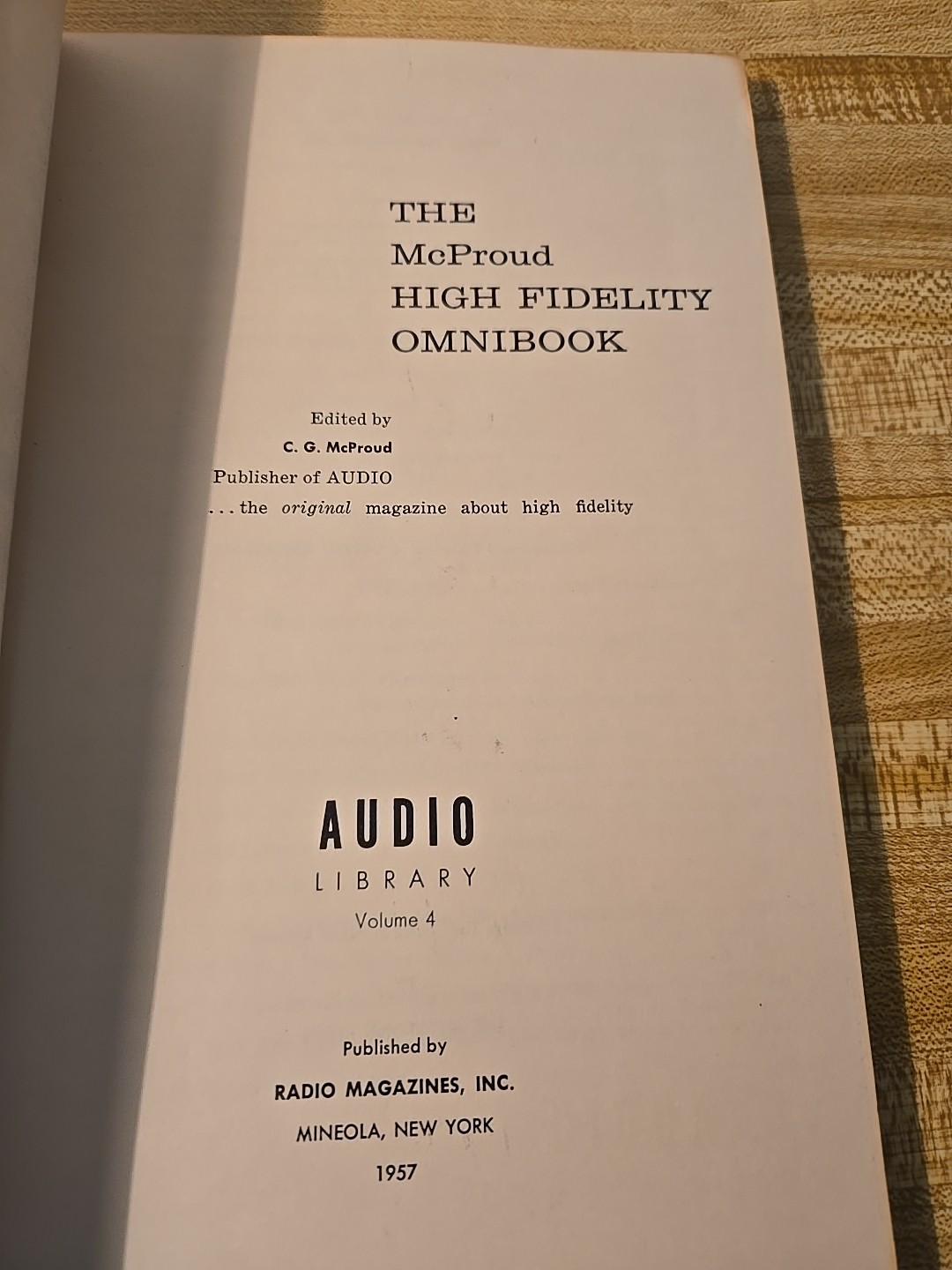The McProud High Fidelity Omni Book